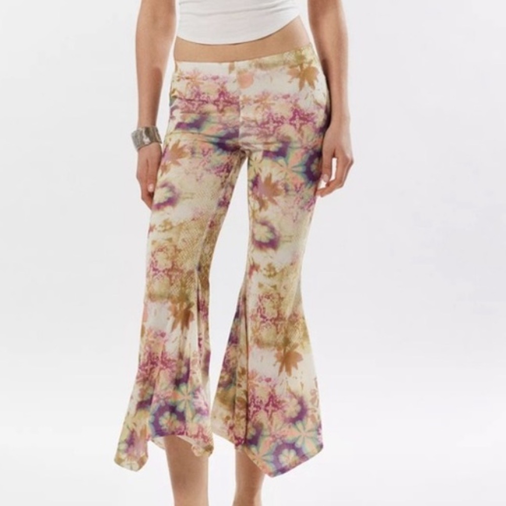 SILENCE + NOISE TINA CROPPED FLARE PANTS SIZE XS NWOT
